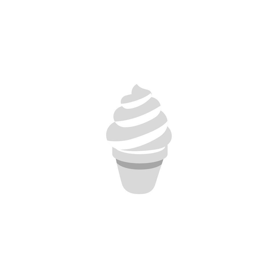 Cono gelato stilizzato color grigio