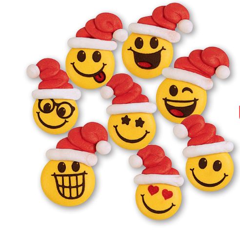 Faccine smile natale in zucchero 90 pz