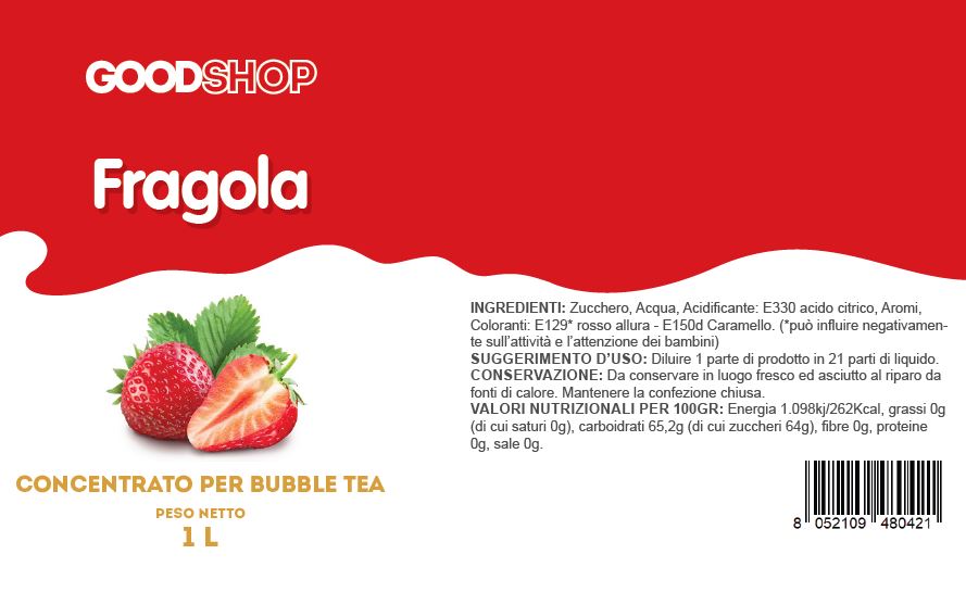 Concentrato Fragola 1 kg bubble tea