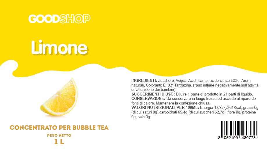 Concentrato Limone 1 kg bubble tea