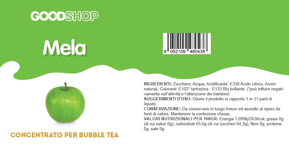 Concentrato Mela verde 1 kg bubble tea