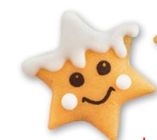 Stelline di marzapane (pz 84) Natale